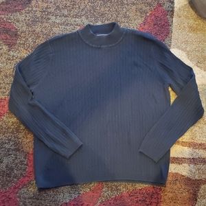 Womens large, black, mock turtleneck sweater
